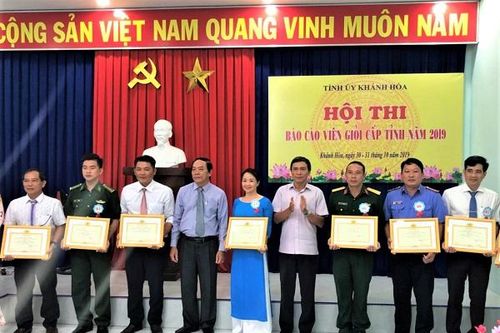 PC Khánh Hòa: Tham gia Hội thi Báo cáo viên giỏi cấp tỉnh năm 2019