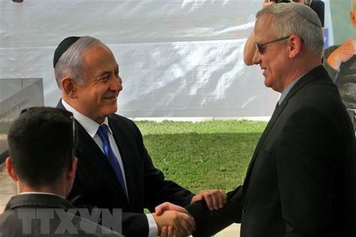 Thủ tướng Israel Benjamin Netanyahu gặp lãnh đạo đảng Xanh-Trắng