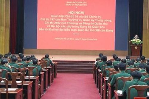 Quán triệt, triển khai các chỉ thị của cấp trên về đại hội Đảng các cấp
