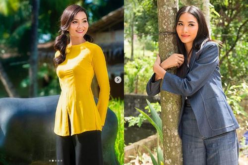 H'Hen Niê nữ tính với áo bà ba, Hoàng Thùy giản dị về thăm quê