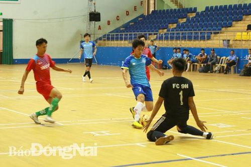 Xác định 4 đội vào bán kết Giải futsal nam các CLB tỉnh Đồng Nai 2019