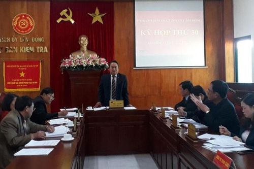 Kỳ họp thứ 30 Ủy ban Kiểm tra Tỉnh ủy (khóa X) nhiệm kỳ 2015 - 2020