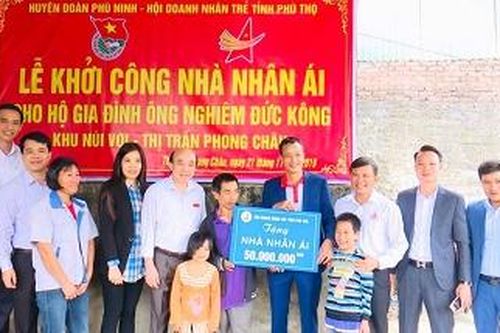 Phù Ninh: Khởi công xây dựng nhà nhân ái