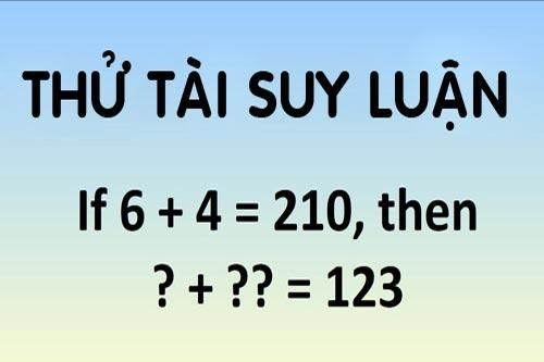Câu đố thử tài suy luận thách bạn giải trong 15 giây