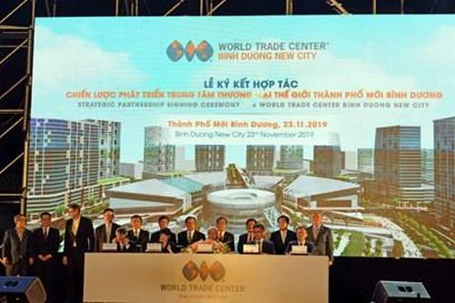 Ký kết hợp tác chiến lược phát triển Trung tâm thương mại thế giới thành phố mới Bình Dương