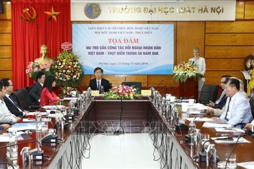 Thúc đẩy quan hệ hữu nghị và hợp tác giữa Việt Nam-Thụy Điển