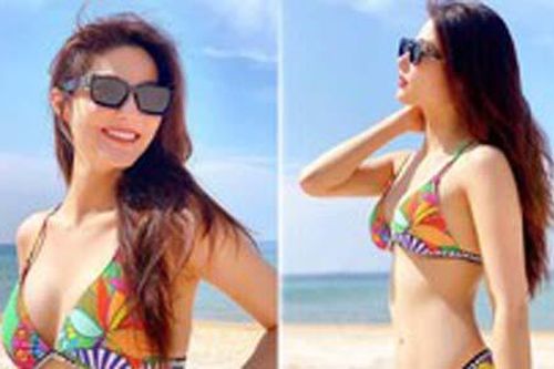 Diễm My 9x 'thiêu đốt' mọi ánh nhìn với bikini