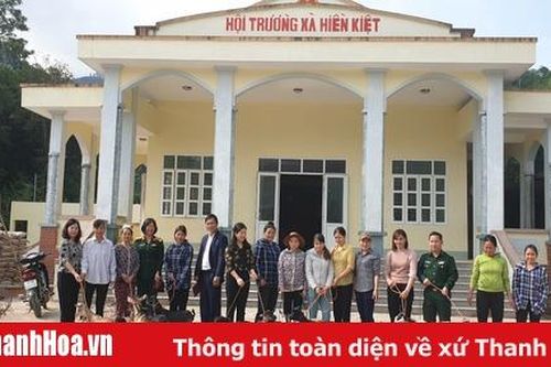 Trao 20 con dê sinh sản cho các hộ gia đình hội viên phụ nữ khó khăn xã Hiền Kiệt