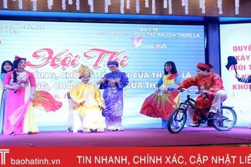 Sinh viên Hà Tĩnh thi tìm hiểu Luật Phòng, chống tác hại thuốc lá