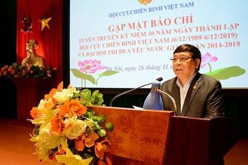 Lễ kỷ niệm 30 năm Ngày thành lập Hội CCB Việt Nam diễn ra ngày 3-12 tại Hà Nội