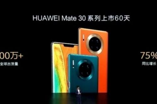 Huawei bán được 7 triệu chiếc Mate 30 chỉ trong hai tháng