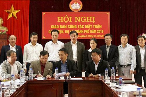 Hội nghị giao ban công tác MTTQ năm 2019
