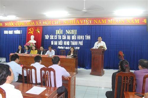 Đại biểu HĐND tỉnh Quảng Trị và HĐND TP. Đông Hà tiếp xúc cử tri