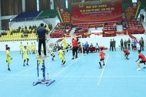 Vòng loại môn Bóng chuyền nam tại Đại hội khỏe 'Vì ANTQ' lần thứ VIII