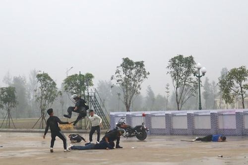Trung đoàn CSCĐ Bắc Trung Bộ diễn tập phương án năm 2019
