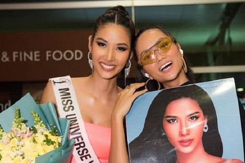 H'Hen Niê tiễn Hoàng Thùy sang Mỹ dự thi 'Hoa hậu Hoàn vũ 2019'