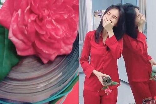 Được Công Vinh tặng tiền nhân sinh nhật, Thủy Tiên hỏi: 'Ông giấu đâu được nhiều vậy?'