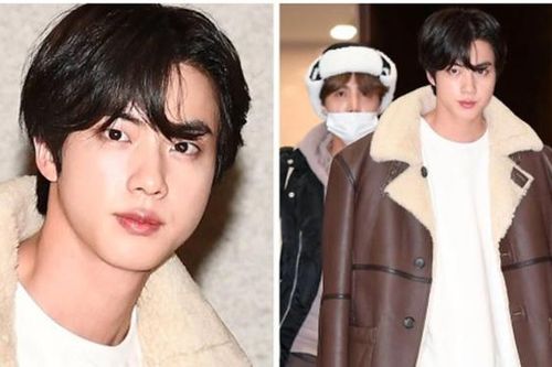 Jin BTS biến sân bay thành sàn diễn với thần thái như siêu mẫu