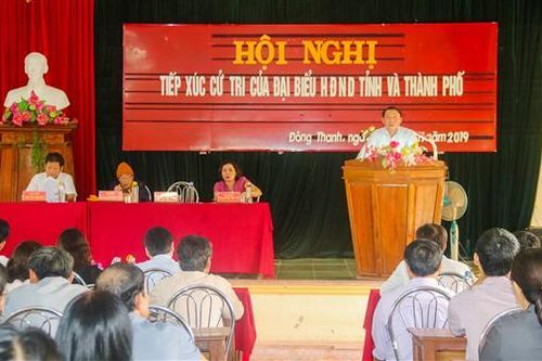 Đại biểu HĐND tỉnh Quảng Trị và HĐND TP. Đông Hà tiếp xúc cử tri