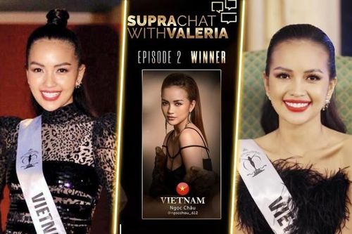 Ứng xử tiếng Anh xuất sắc, Ngọc Châu chiến thắng SupraChat, liên tiếp lập thành tích tại Miss Supranational 2019