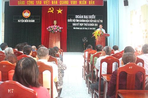 Đại biểu Quốc hội tỉnh Khánh Hòa tiếp xúc cử tri các địa phương