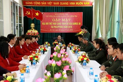 Gặp mặt đoàn thể thao CAND tham dự SEA Games 30