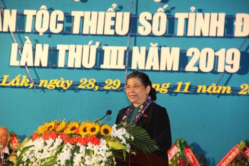 Phó Chủ tịch Thường trực Quốc hội dự Đại hội các dân tộc thiểu số