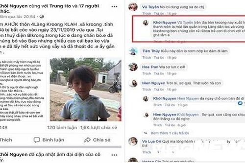 Nhắc nhở chủ Facebook đăng tin trẻ em bị bắt cóc