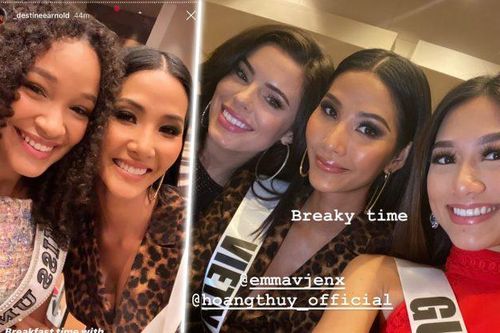 Diện thiết kế da beo 'chất lừ', Hoàng Thùy nổi bật giữa dàn mỹ nhân Miss Universe 2019, hoa hậu Philippines lép vế