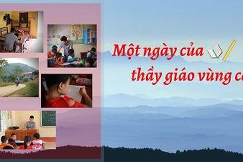 Một ngày của thầy giáo vùng cao