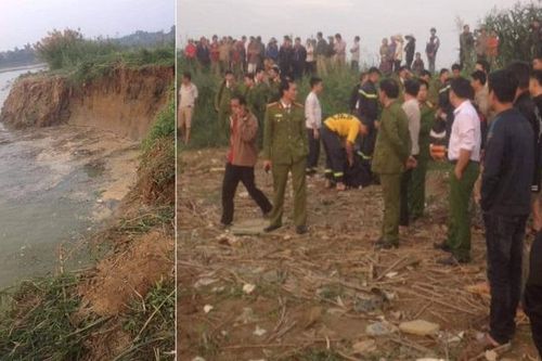 Sông Đà sạt lở, 2 người đàn ông đi câu cá mất tích