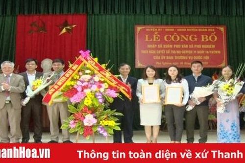 Huyện Quan Hóa công bố quyết định thành lập Đảng bộ các xã, thị trấn mới sáp nhập