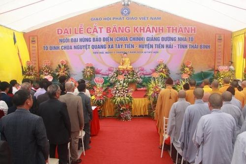 Thái Bình : Khánh thành chùa Nguyệt Quang sau 5 năm xây dựng