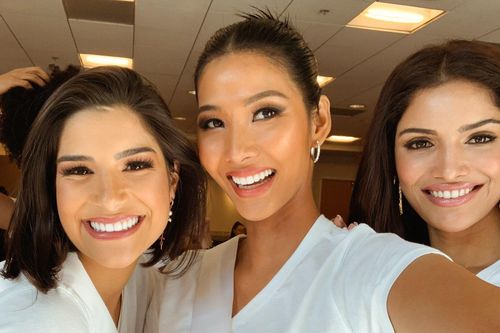 Hoàng Thùy tặng cà phê, váy áo cho thí sinh Hoa hậu Hoàn vũ 2019
