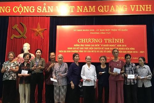 Phường Vĩnh Tuy: Cán bộ, đảng viên 'nêu gương' trong nhiều việc khó