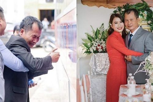 Cảm động giây phút ông bố Đắk Lắk tiễn con gái về nhà chồng