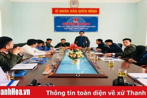 Giao ban công tác đoàn và phong trào thanh niên cụm trực thuộc Tỉnh đoàn năm 2019