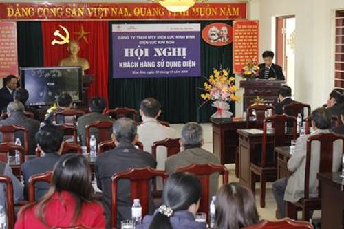 Điện lực Kim Sơn, Yên Mô tổ chức hội nghị khách hàng sử dụng điện năm 2019