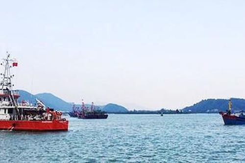 Nghệ An: Cứu nạn 6 thuyền viên tàu cá vào bờ an toàn