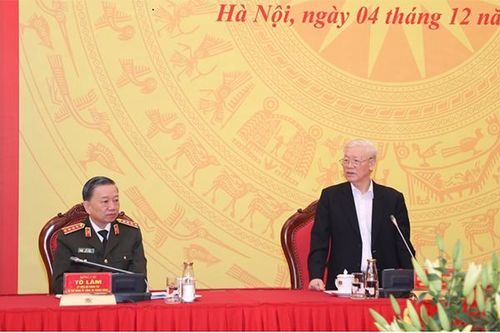 Tổng bí thư, Chủ tịch nước dự hội nghị Ban Thường vụ Đảng ủy Công an TƯ