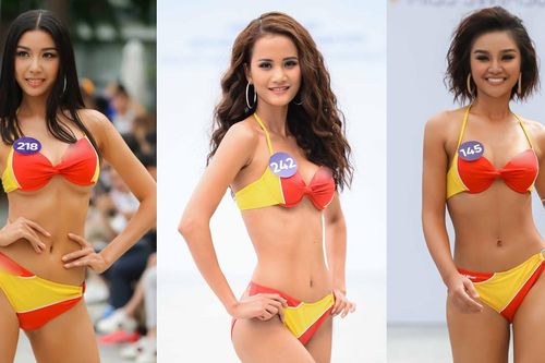 Thúy Vân tự tin diễn bikini sau sự cố 'lộ ngực'