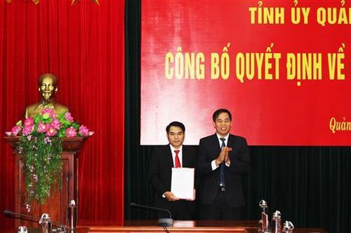 Công bố quyết định bổ nhiệm Phó Chánh Văn phòng Tỉnh ủy Quảng Trị