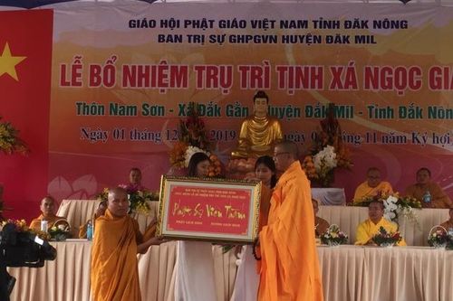 Đắk Nông : Công bố quyết định bổ nhiệm trụ trì tịnh xá Ngọc Giác