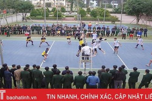 Hương Sơn nhất Giải bóng chuyền nam Bộ Chỉ huy Quân sự Hà Tĩnh