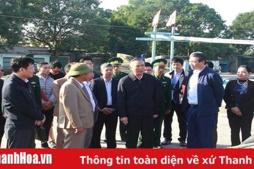Thứ trưởng Bộ NN&PTNT Phùng Đức Tiến làm việc tại Thanh Hóa
