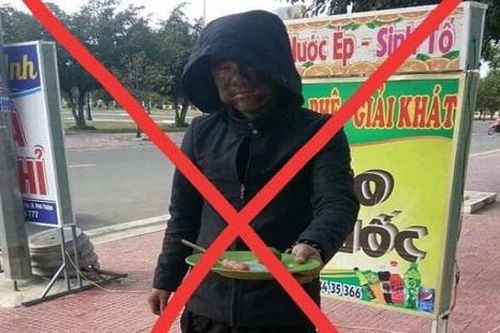 Công an làm việc với thanh niên hóa trang giống nhóm 'ăn mày mặc đồ đen'