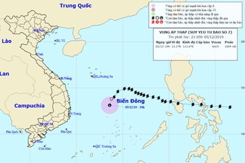 Tin cuối cùng về cơn bão số 7