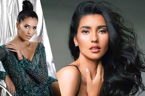 Vẻ đẹp nóng bỏng của người mẫu lai đăng quang Hoa hậu Siêu quốc gia 2019