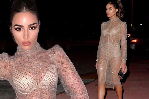 Hoa hậu Hoàn vũ Olivia Culpo mặc xuyên thấu, lộ dáng đẹp như tạc tượng với nội y