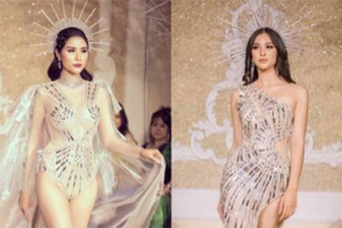 Tiểu Vy - Hoàng Hạnh đẹp như nữ thần, song kiếm hợp bích làm vedette show thời trang